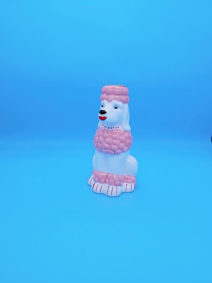 Poodle candle holder